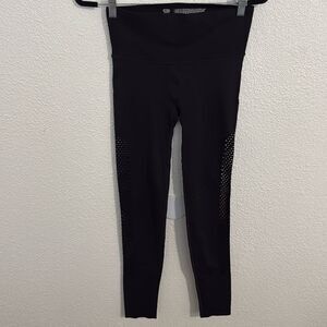 NWOT- Victoria Sectret high-waisted- black- side cut-out leggings- Size small